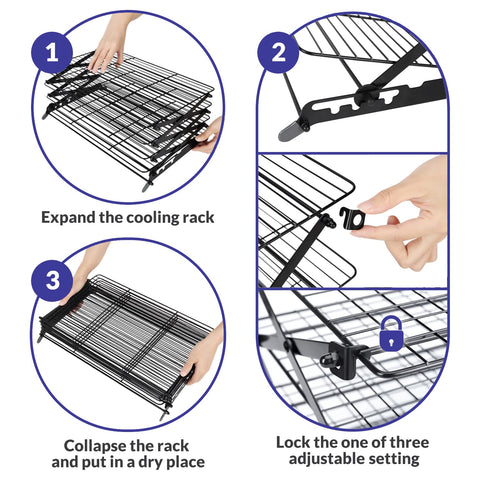 Geesta stackable roasting and drying rack ideal for baking multiple batches
