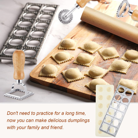 Geetery pasta wheel cutter for clean edge cuts.
