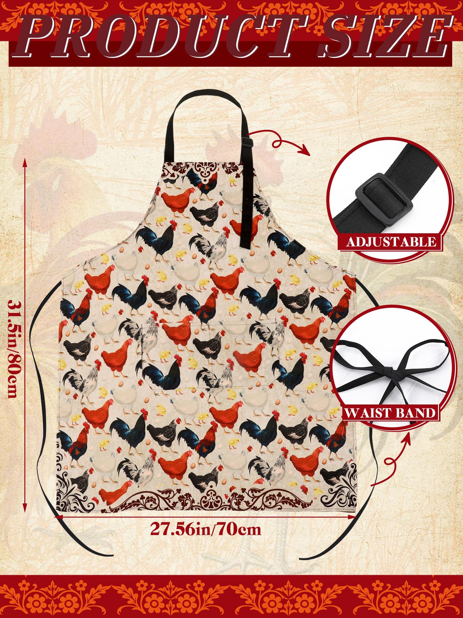 Geetery waterproof nylon apron protects clothing during messy cooking