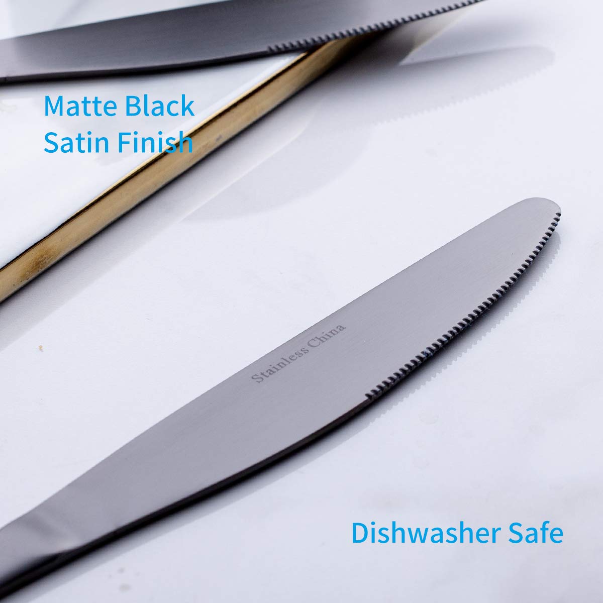 GoGeiLi 18-0 stainless steel knife emphasizes durability and rust resistance.