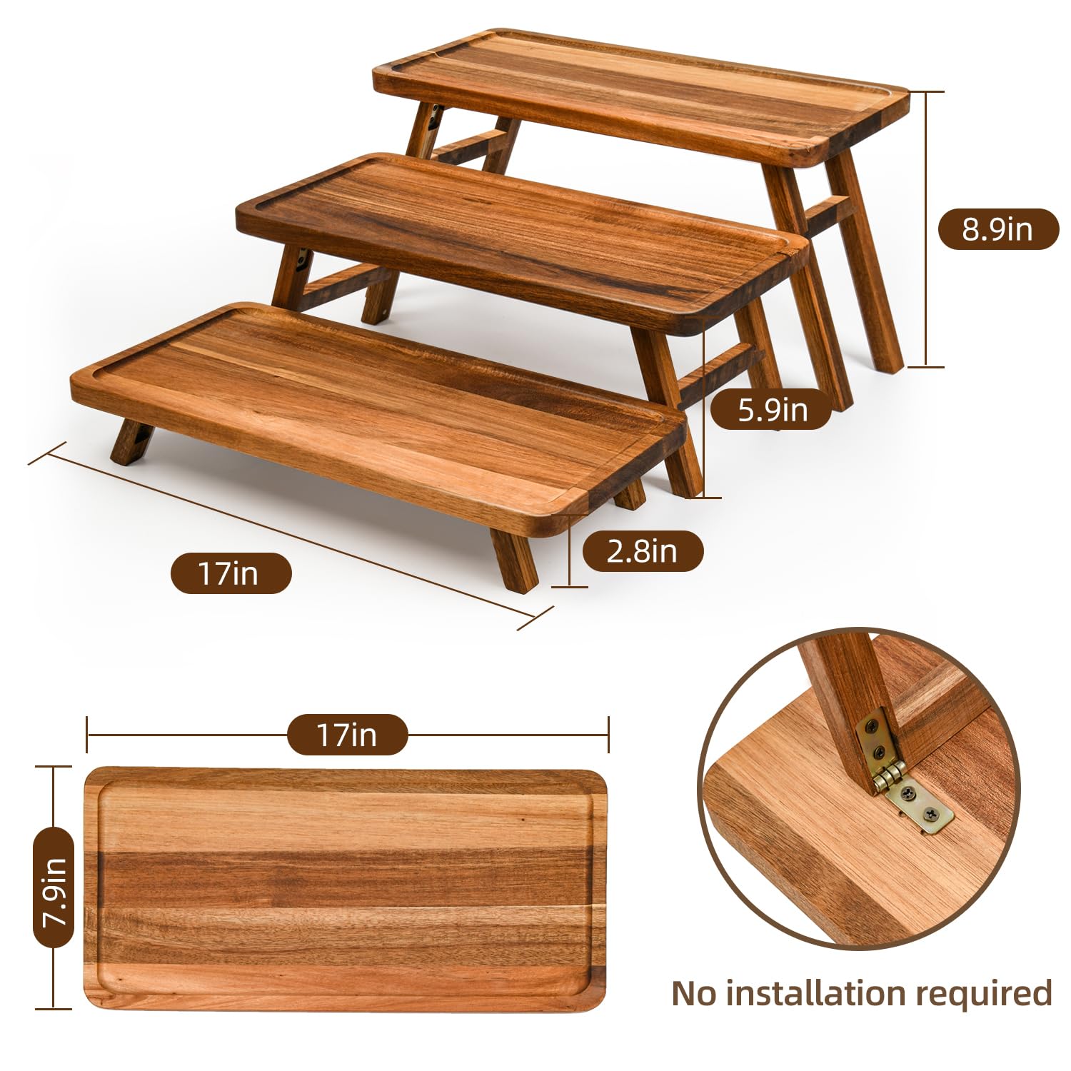 GEHE charcuterie stand for entertaining highlights versatile serving options.