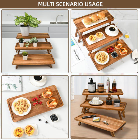 GEHE wooden cupcake stand ideal for parties and celebrations.
