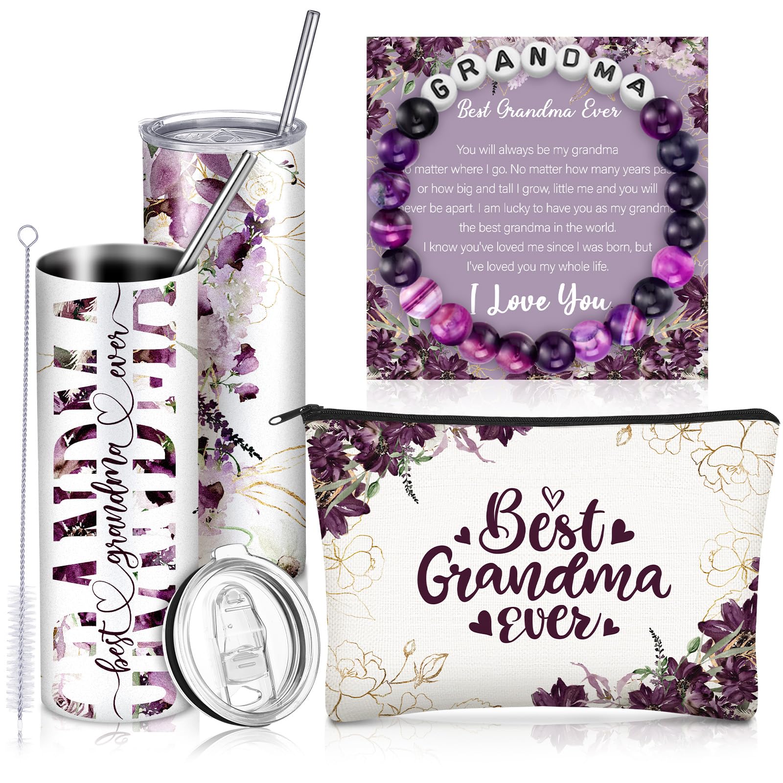 Geiserailie Christmas grandma tumbler keeps beverages hot on the go.