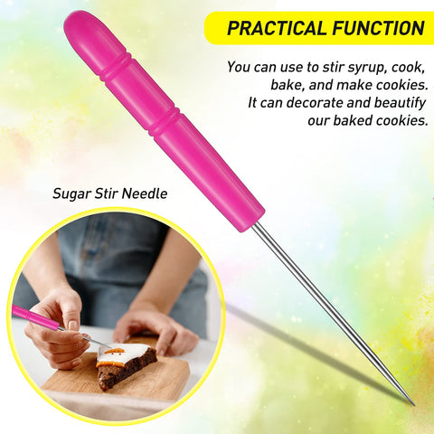 Geiserailie colorful sugar stirring pins ready for syrup stirring and decoration