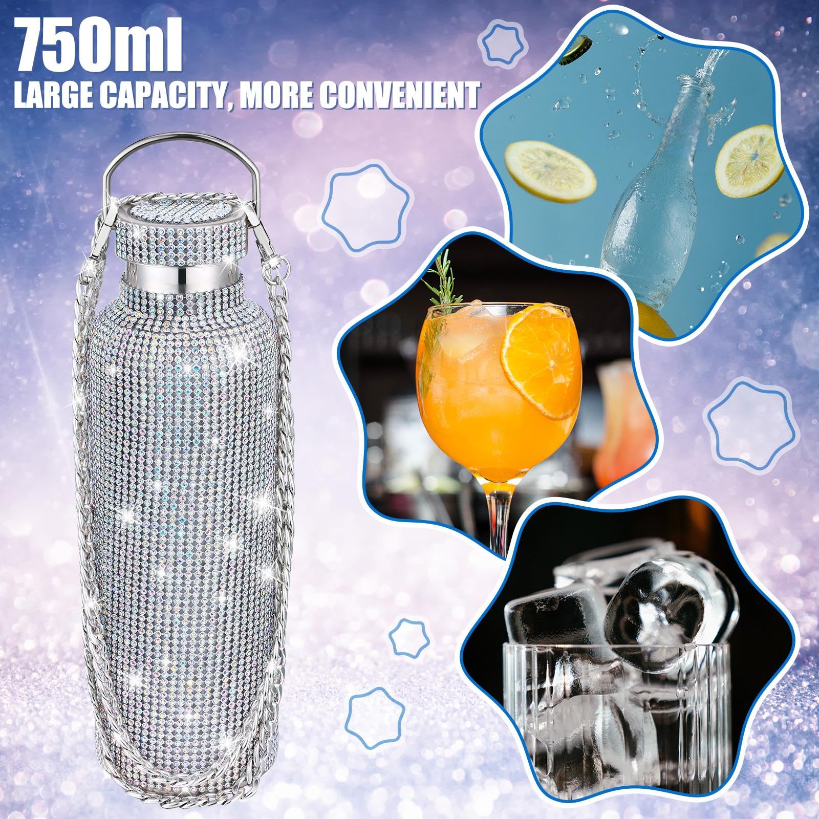 Geiserailie Diamond bottle bottom groove providing stable placement
