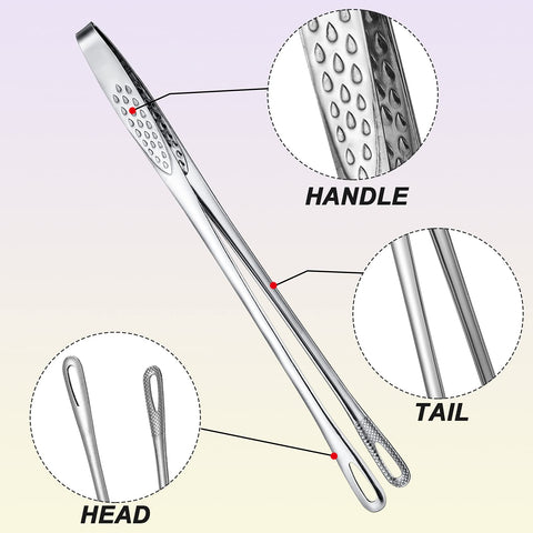 Geiserailie Korean BBQ tongs close-up showing durable design