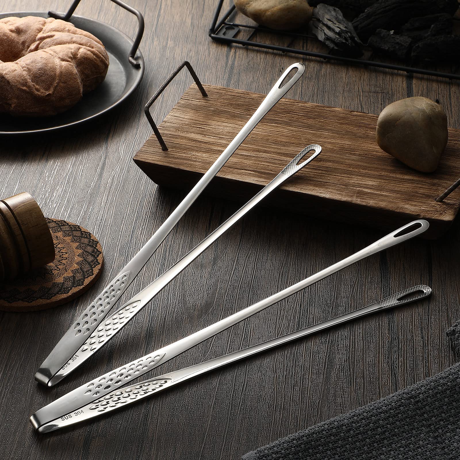 Geiserailie multipurpose kitchen tongs suitable for grilling and buffet use