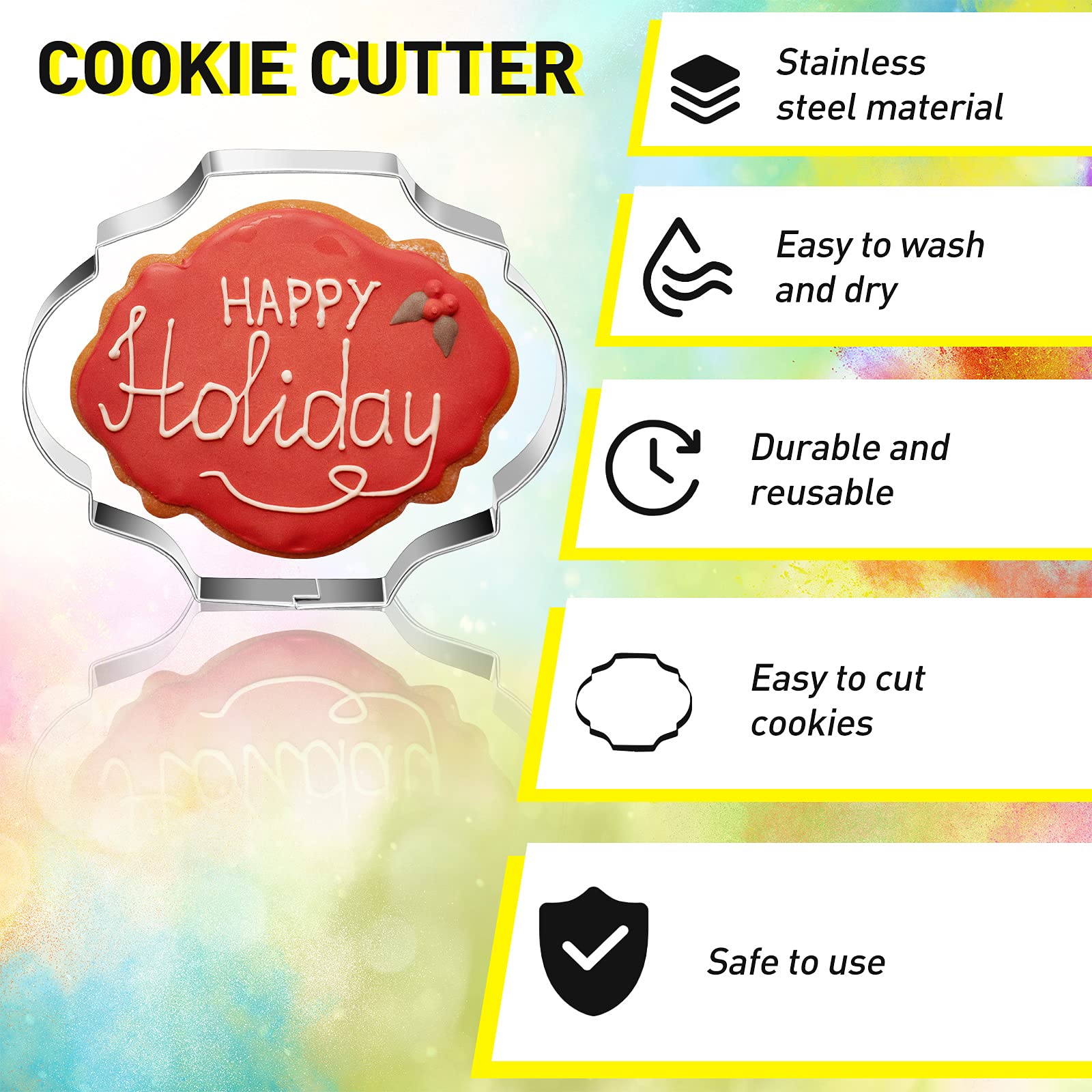 Geiserailie smooth-edge cutters demonstrating safe handling for kid-friendly baking