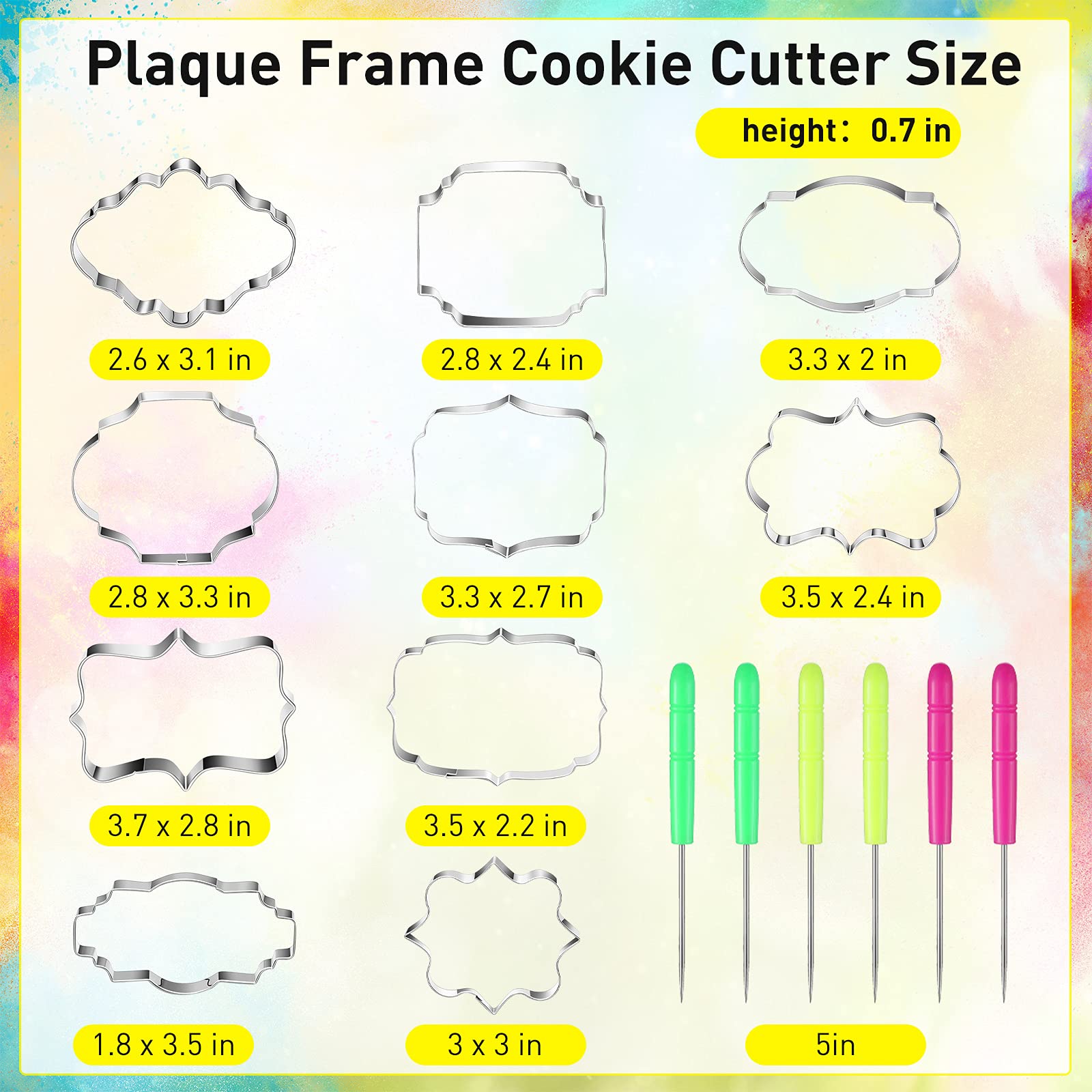 Geiserailie stainless-steel cookie cutters for durable, rust-resistant baking projects