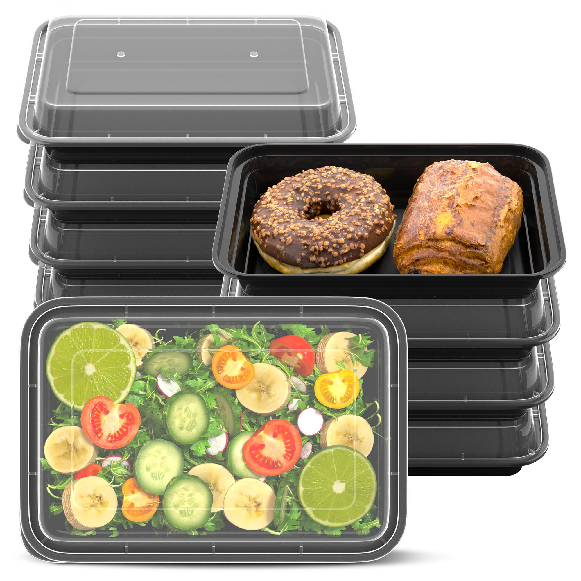 Geisoun 28oz meal prep container with leakproof lid for on-the-go meals.