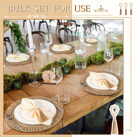 Gejoy dining table decor provides simple, ready-to-use table coordination.