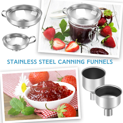 Gejoy dishwasher-safe stainless funnels simplify cleanup after cooking