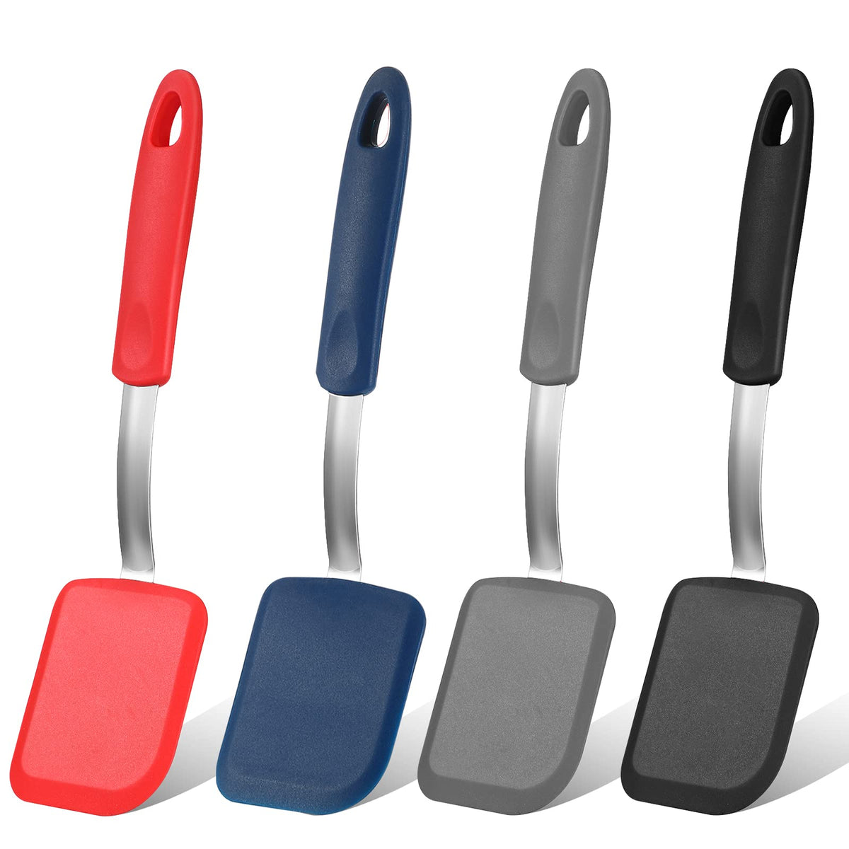 Gejoy mini silicone spatula in red for nonstick cooking and easy scraping.
