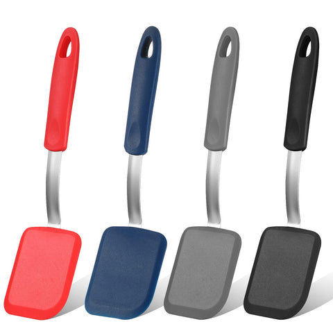 Gejoy mini silicone spatula in red for nonstick cooking and easy scraping.