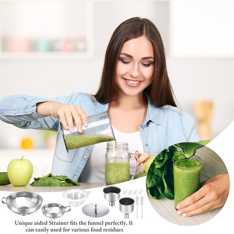 Gejoy versatile filtration set for oils, juices, and sauces