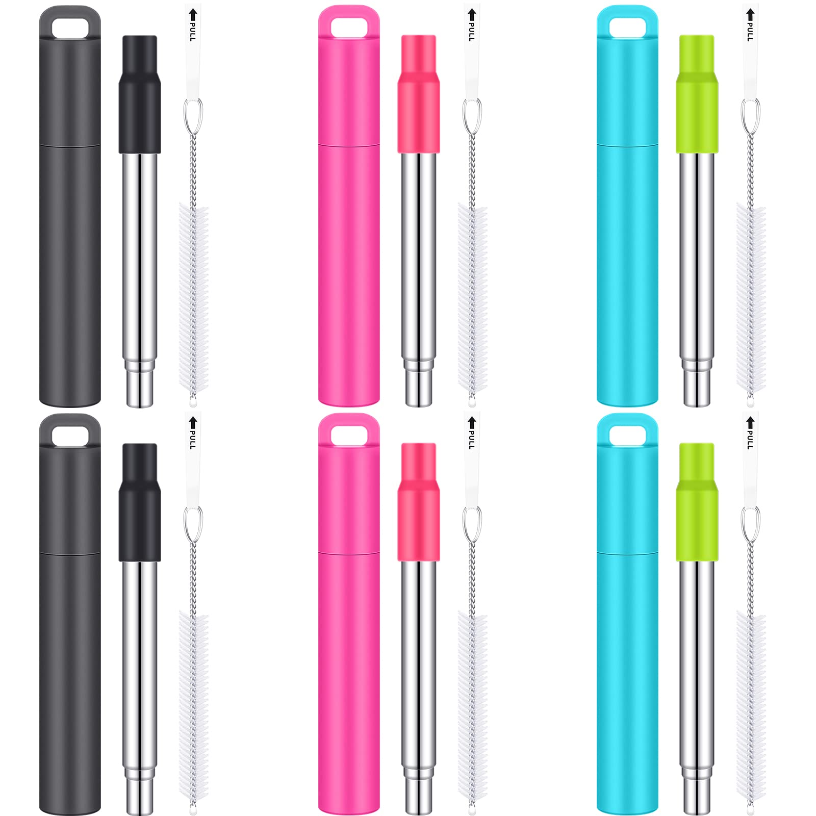 Gejoy reusable travel straw with case keeps your kit organized on the go.