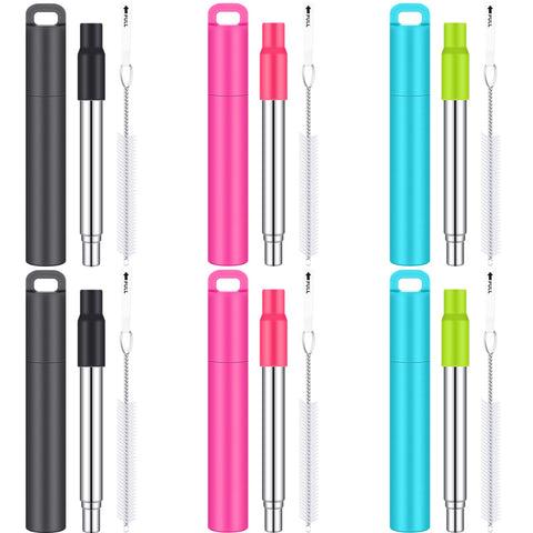 Gejoy reusable travel straw with case keeps your kit organized on the go.