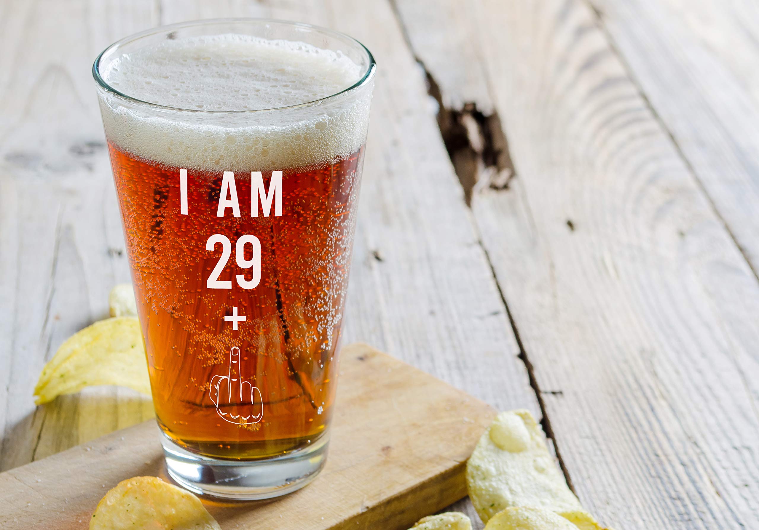 Gelid 16oz pint glass, clear and classy for showcasing craft beers.