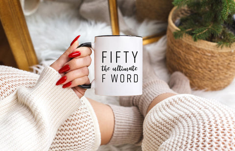 Gelid Fifty mug showing USA-made quality and fade-resistant finish for daily coffee.
