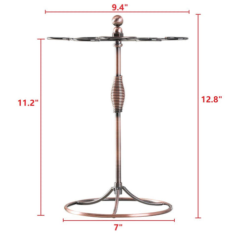 GeLive bronze wine glass holder stand on countertop ready for display