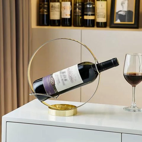 GeLive Gold holder shown in dining setup as a centerpiece.