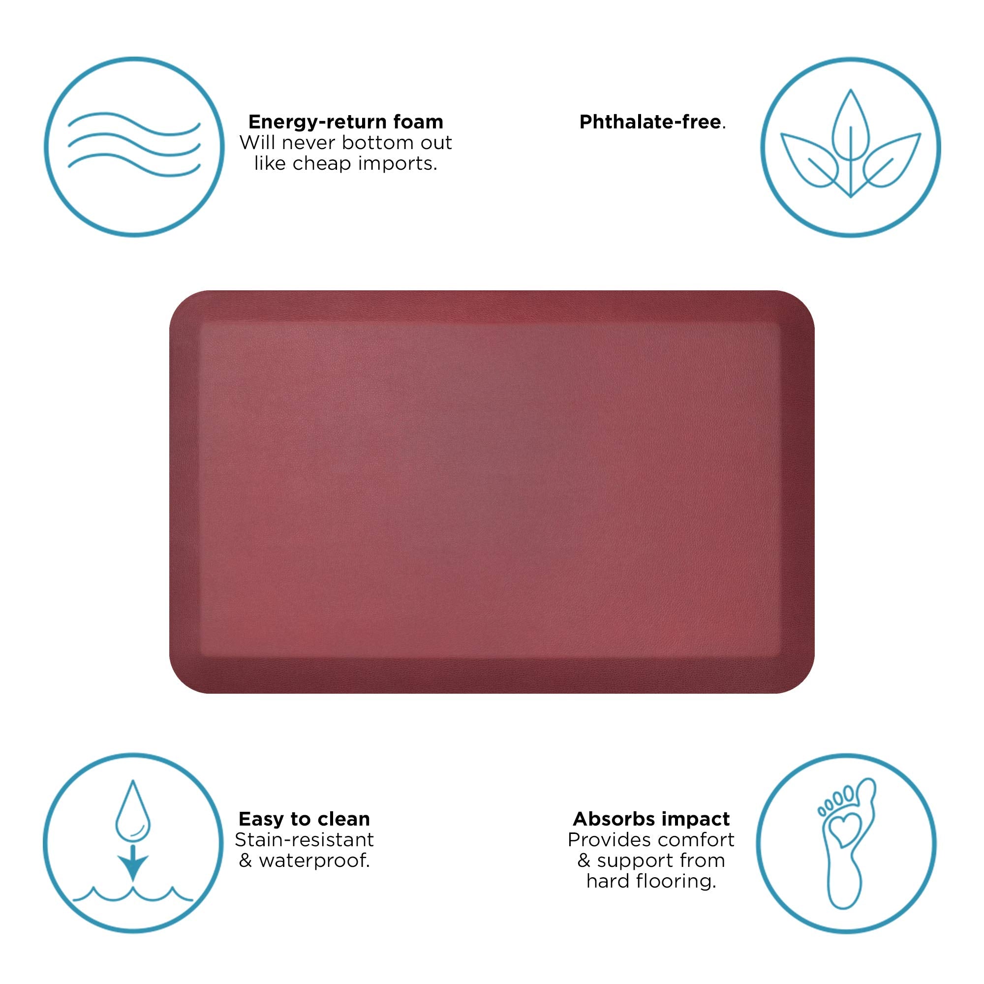GelPro NewLife kitchen standing mat supports long shifts with ease.