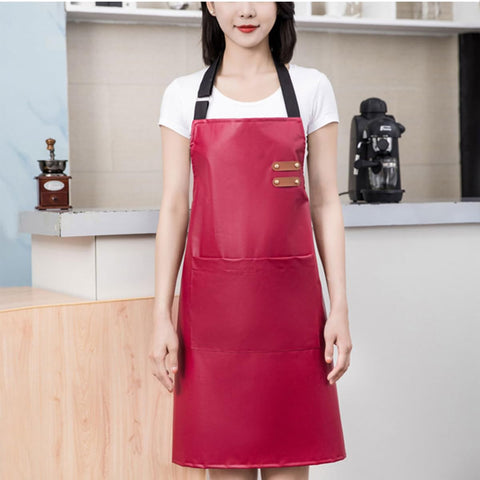 GEMBITYFUL easy-clean waterproof apron ready to wipe down.