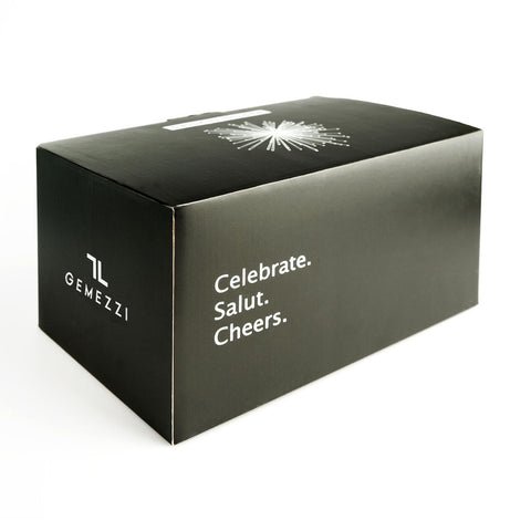GEMEZZI Gemello bar-display-glam enhances home bars with elegant sparkle.