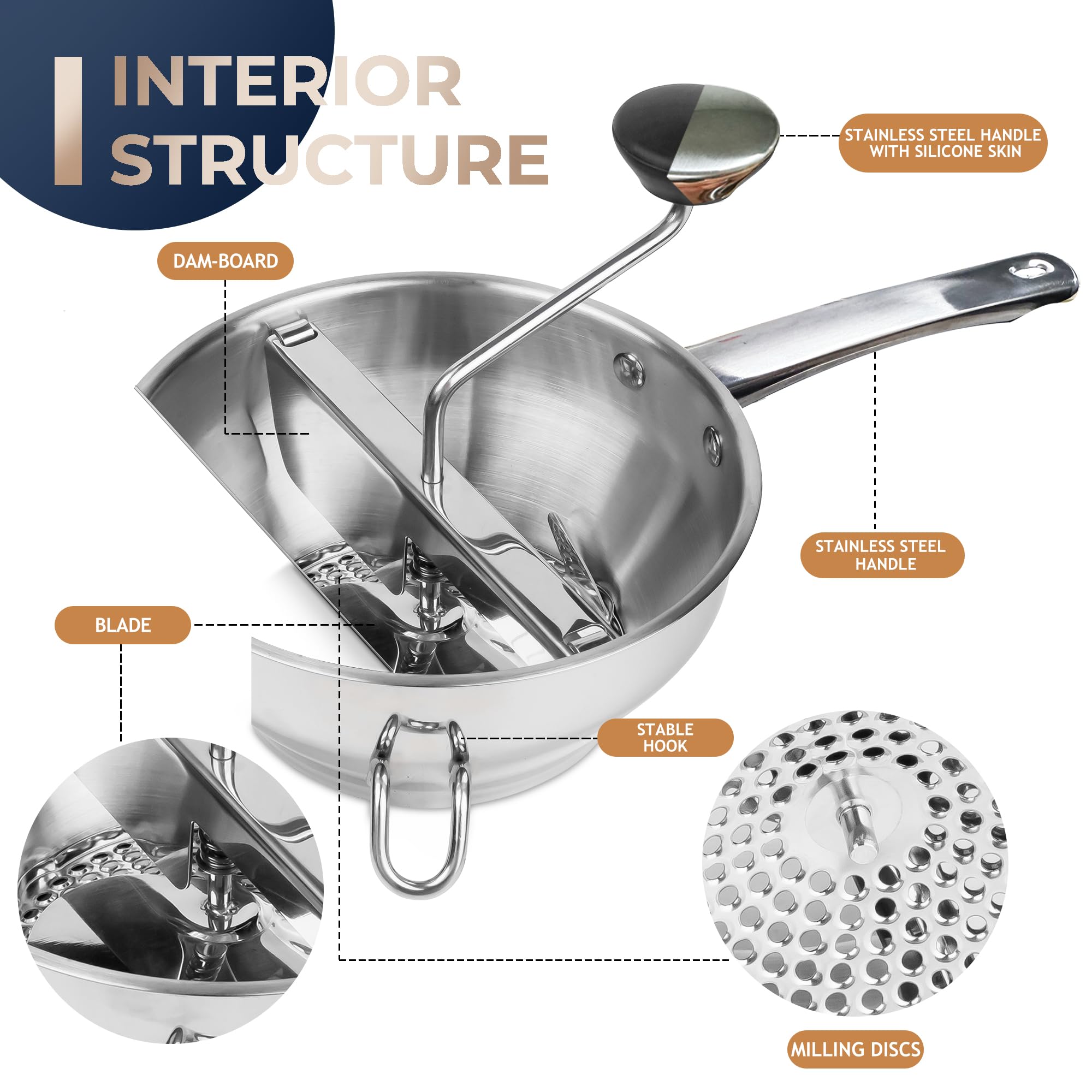 Gemfino dual-hook stability keeps the mill steady for smooth grinding