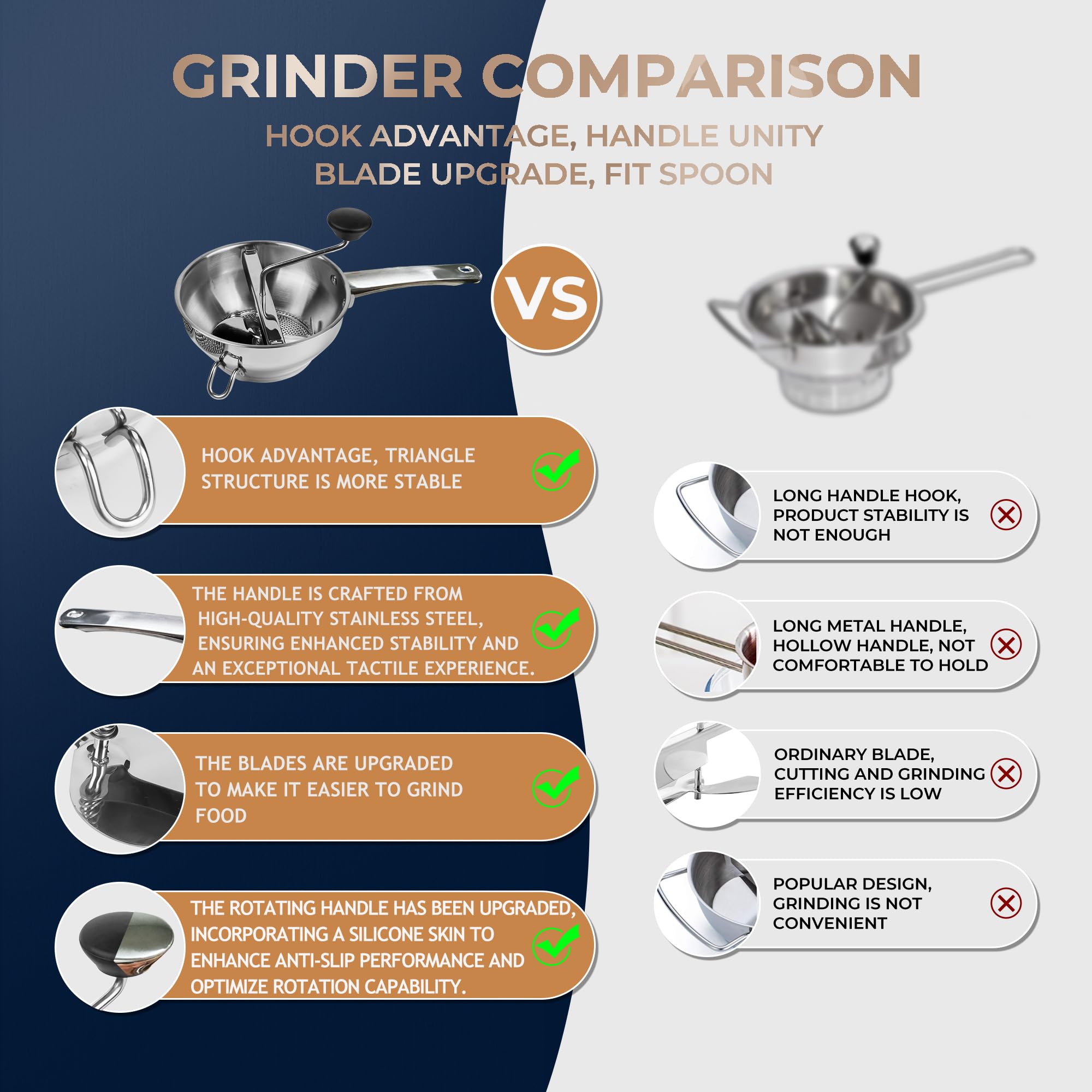 Gemfino three-disc milling covers sauces, potatoes, fruits for varied textures