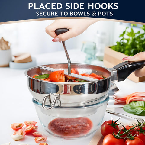 Gemfino three milling trays let you tailor texture from puree to mash.