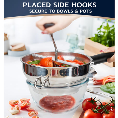 Gemfino three milling trays offer versatile textures for sauces and vegetables.