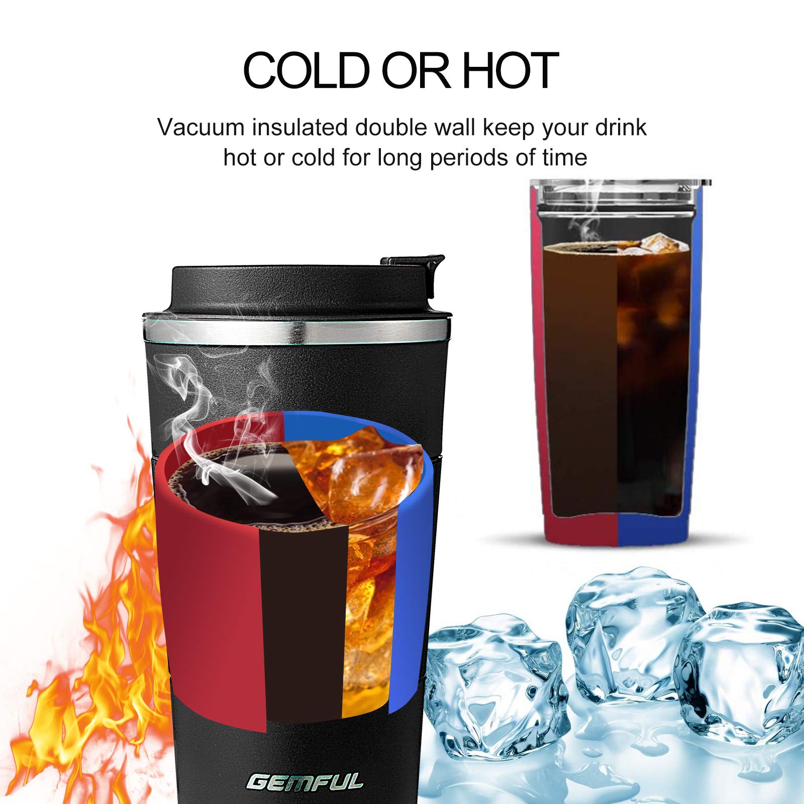 GEMFUL blue mug is gift-ready for coffee lovers