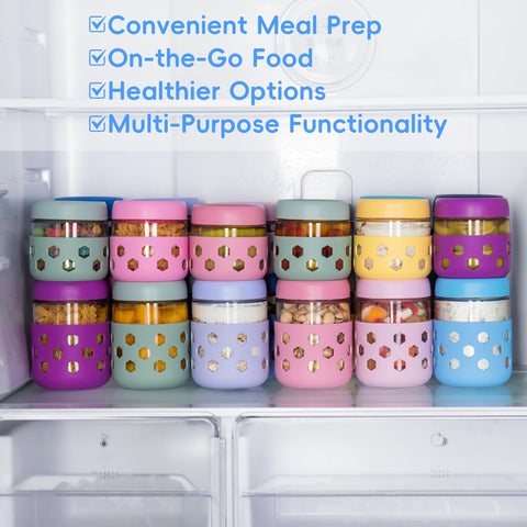 Gemice freezer-safe meal prep jar for ahead-of-time meals