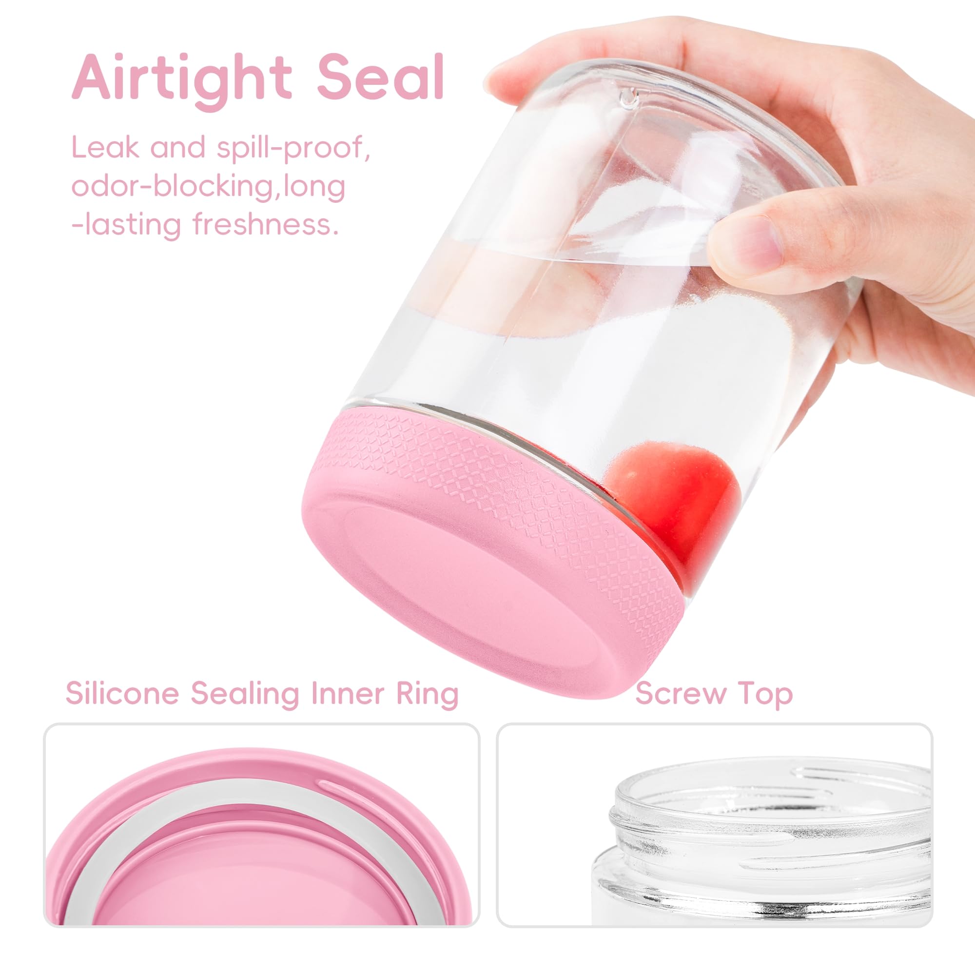 Gemice yogurt parfait jar ready for layered snacks
