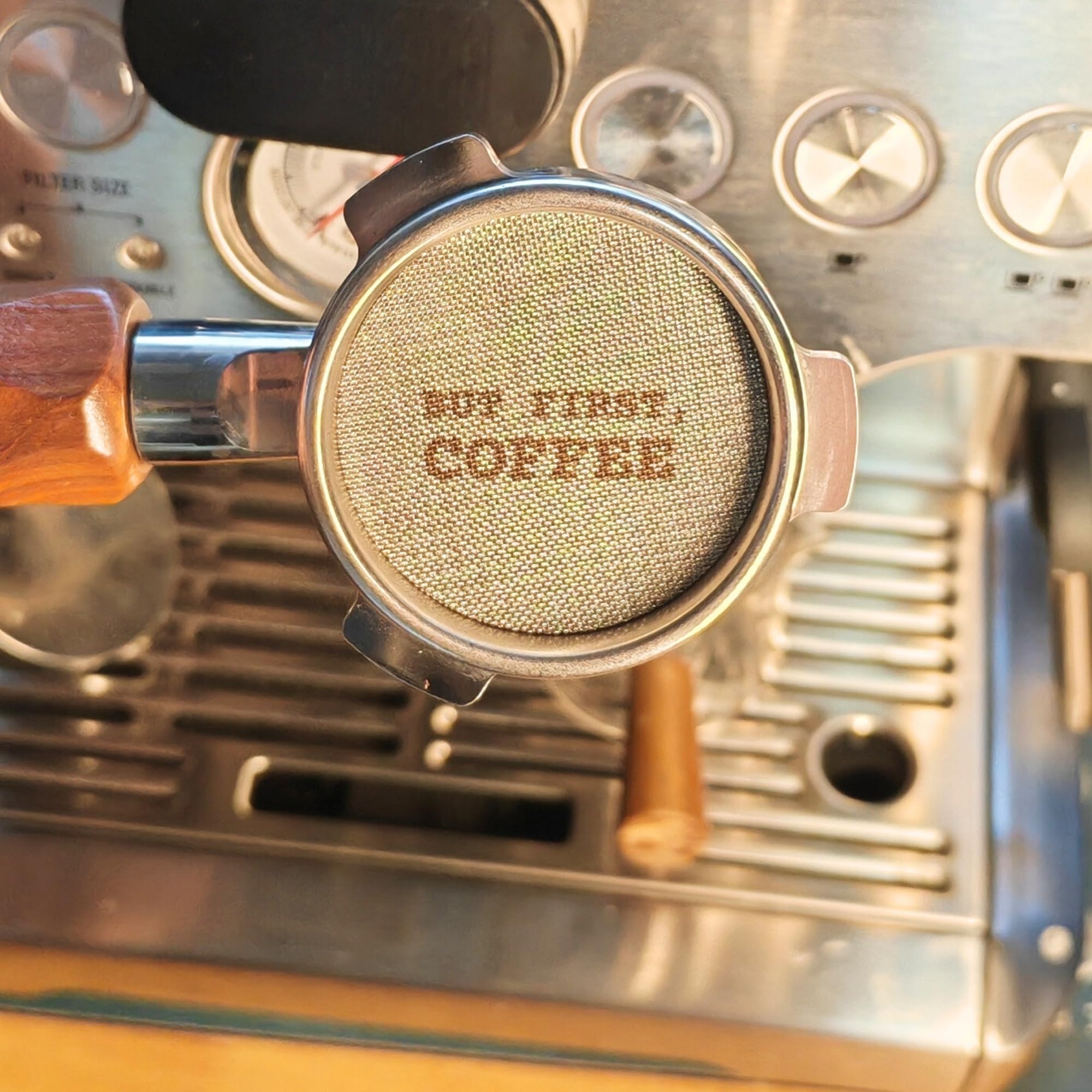 GEMINIGAMER2 reusable puck screen replaces paper filters, eco-friendly brewing