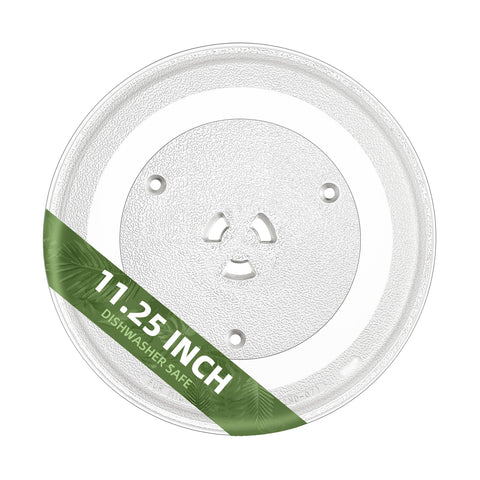 Gemroom 11-25 inch microwave plate shown in a clean kitchen setup, ready for replacement use