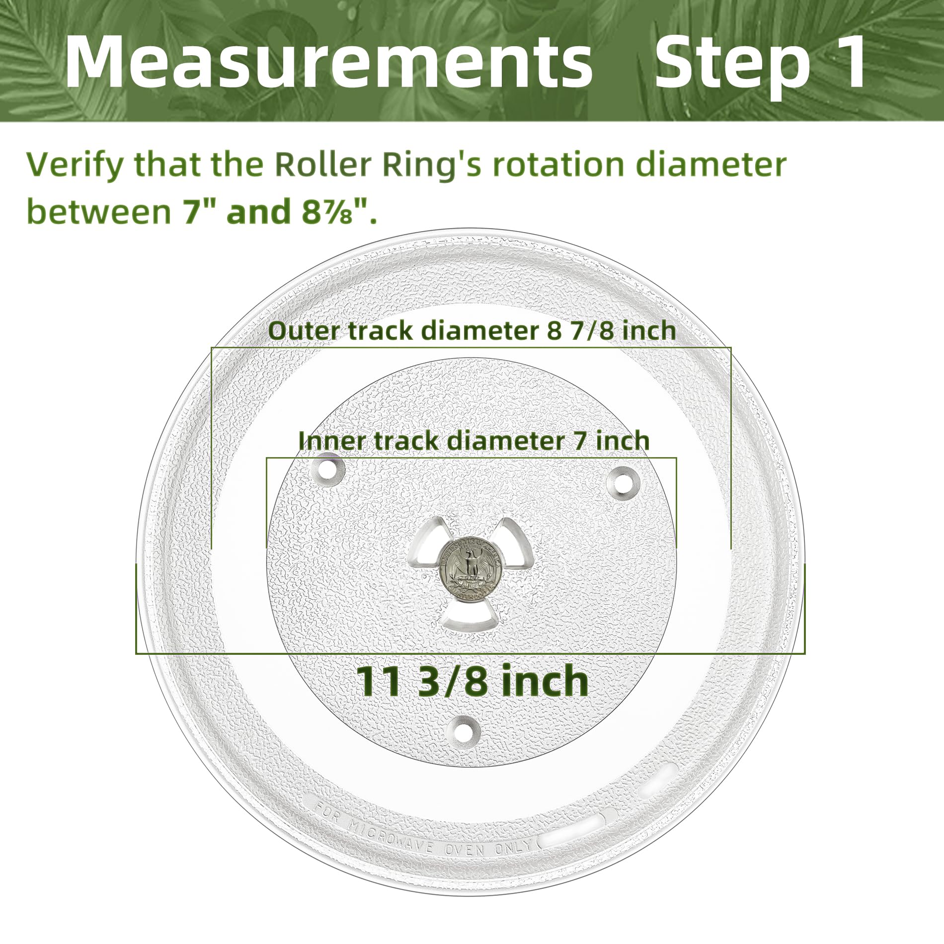 Close up of the center coupler hole measuring 15/16 inch for Gemroom plate