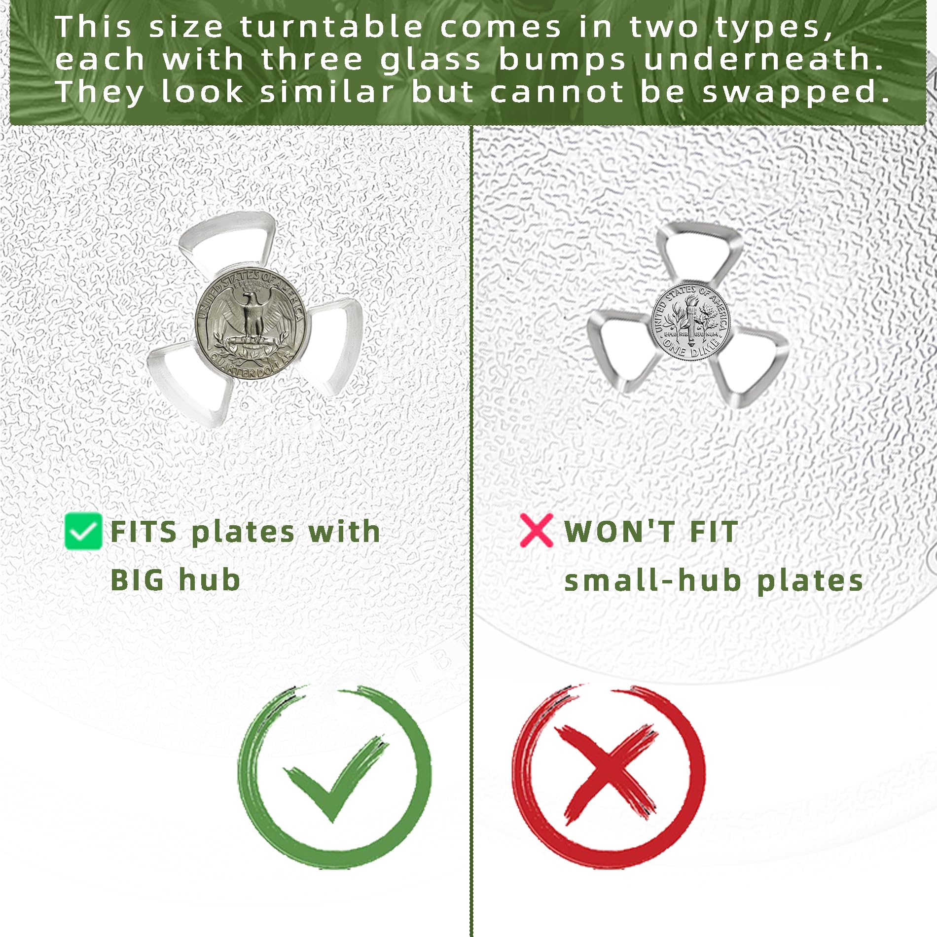 Gemroom dishwasher-safe borosilicate turntable for easy cleaning.