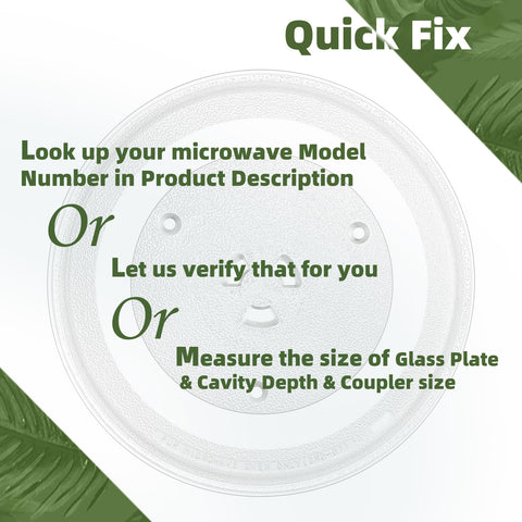 Gemroom plate compatible with GE and Samsung microwave models