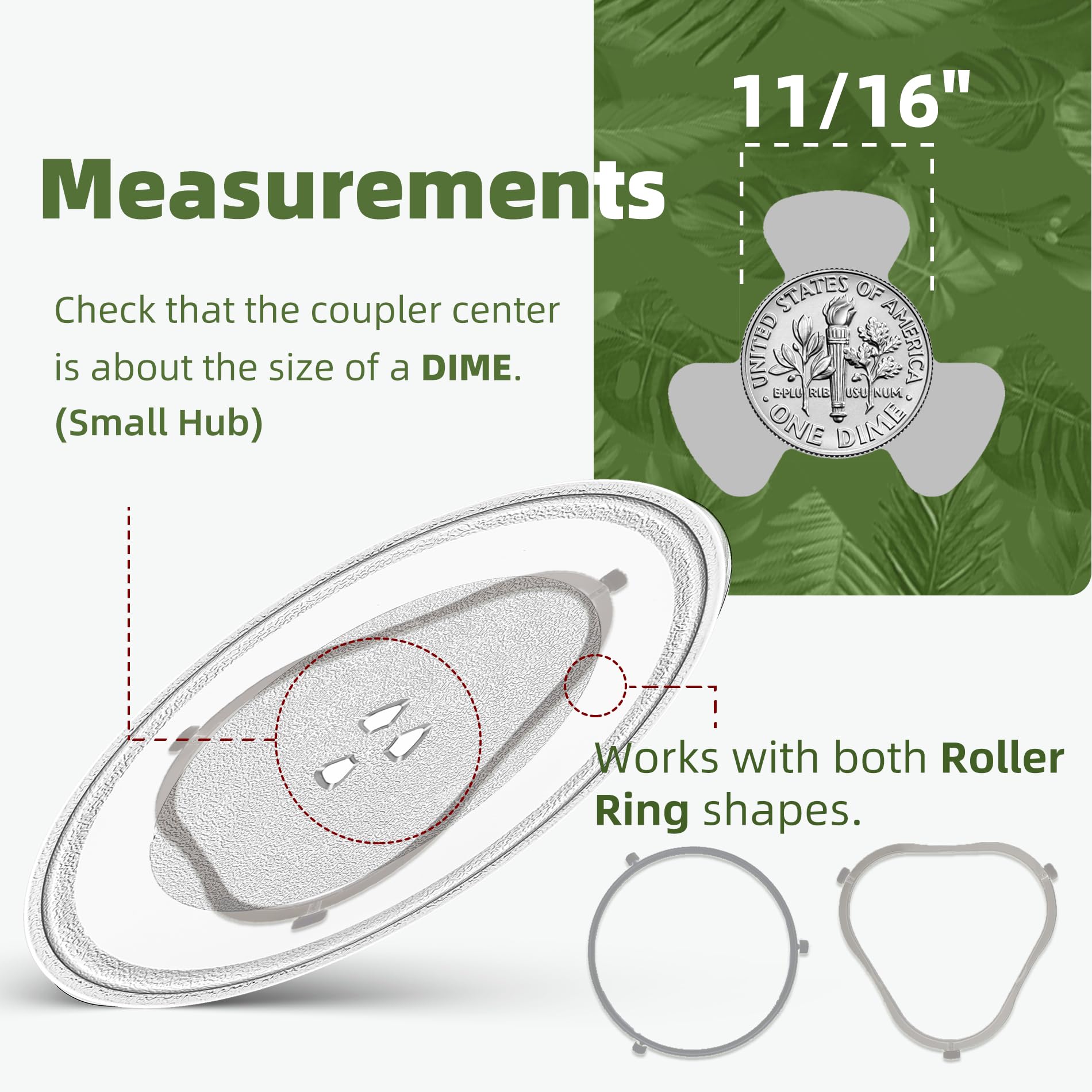 Smooth roller-ring track on Gemroom plate reduces wear