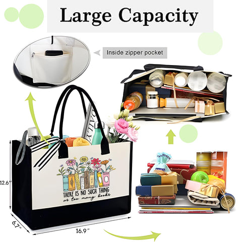 Daily-use GemsLives tote bag suitable for shopping and travel.