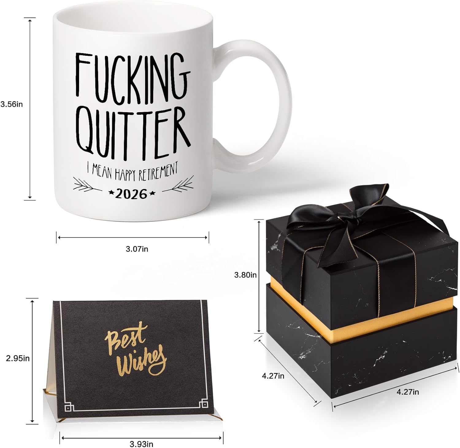 GEMWAVE funny retirement gift mug 2026, perfect for coworkers to share a smile.