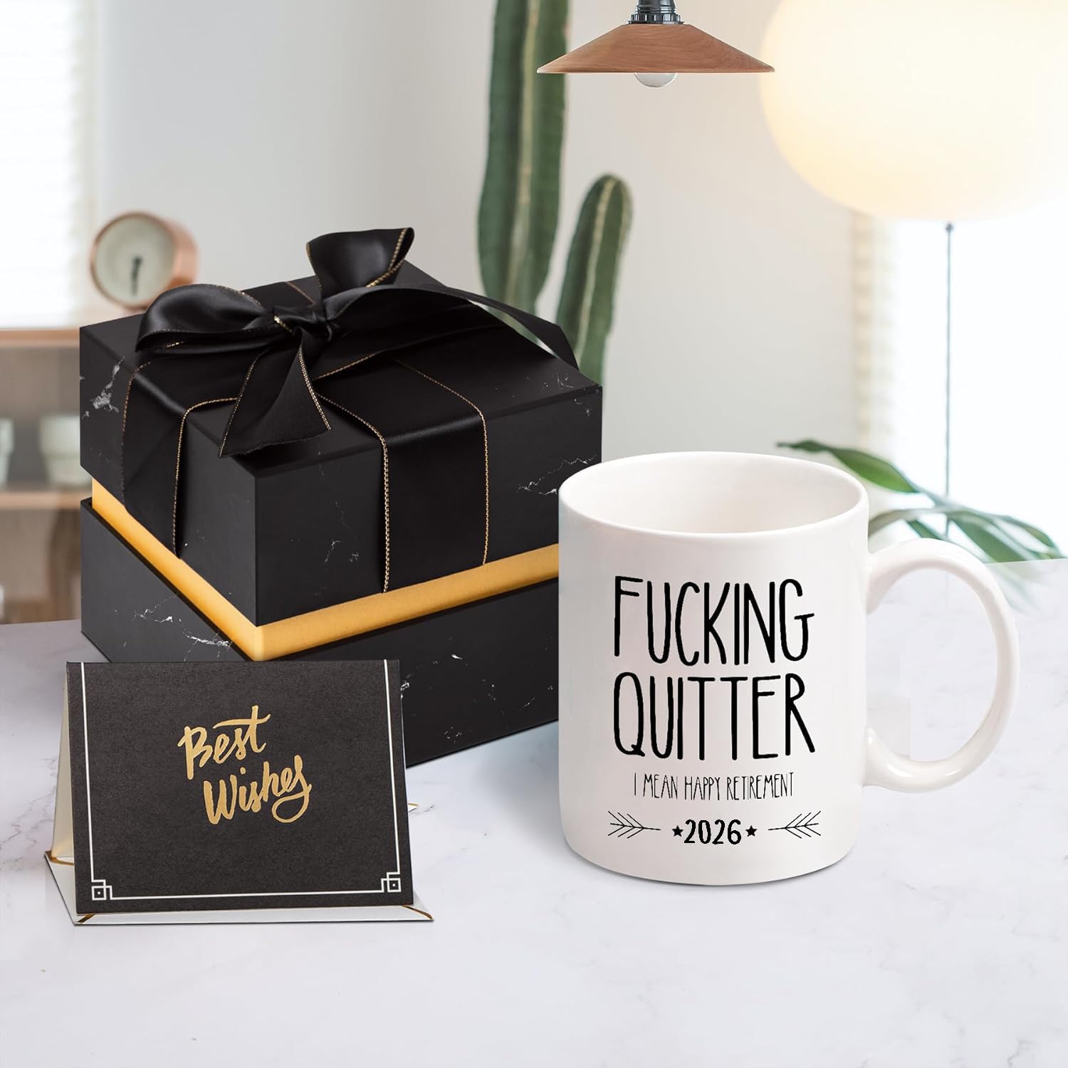 GEMWAVE gift-ready retirement mug in an elegant gift box.