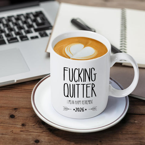 GEMWAVE humorous retirement mug, ideal office gift and conversation starter.