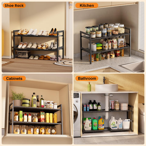 GEMWON under-sink organizer easy-installation with tools and instructions.
