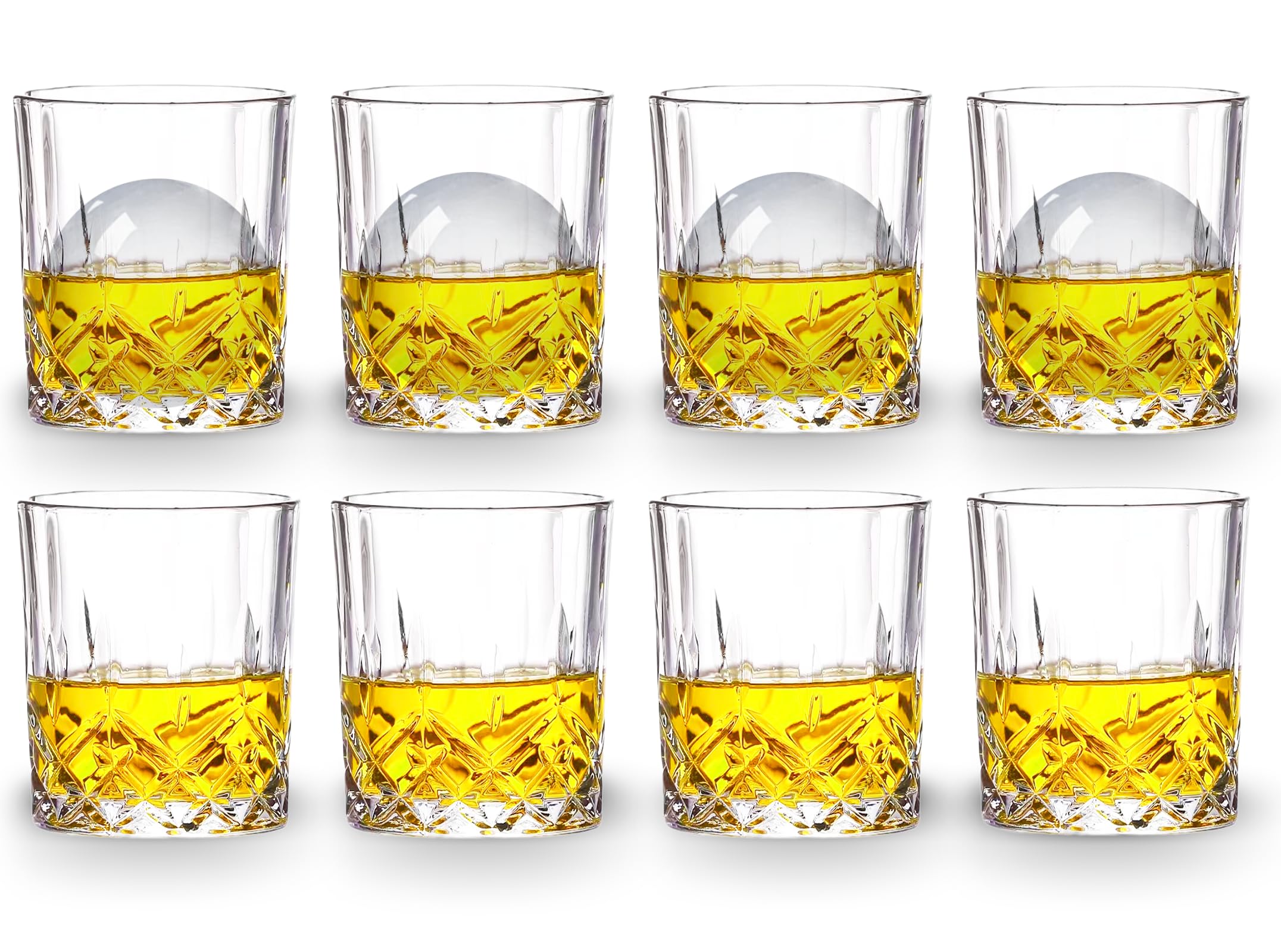 Gencywe bar glasses for drinking scotch, vodka, tequila at home.