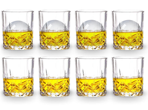 Gencywe bar glasses for drinking scotch, vodka, tequila at home.