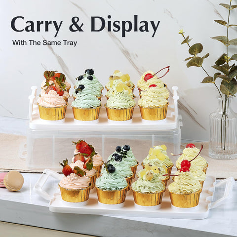 Durable handles offer a secure grip for on-the-go desserts.