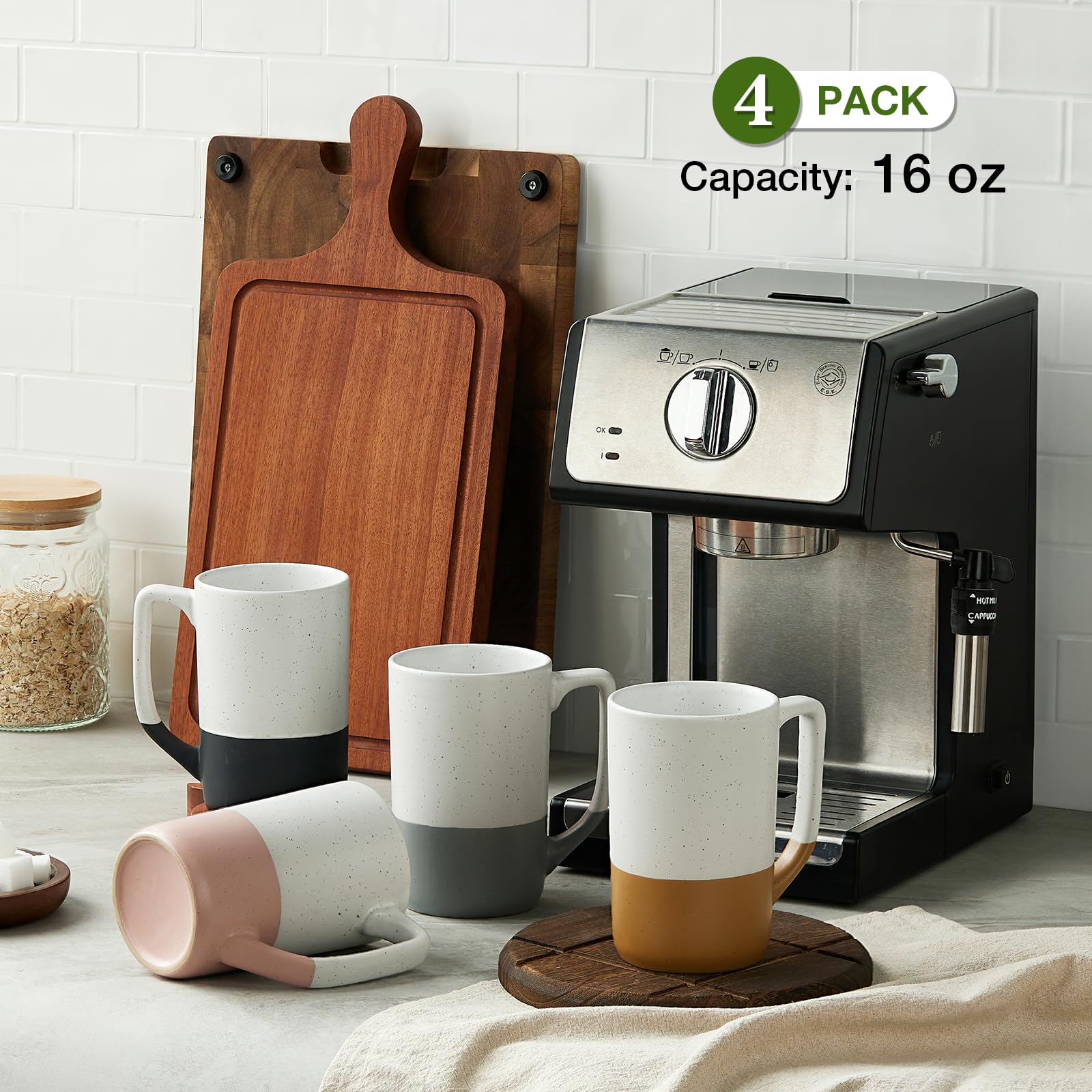 Gencywe microwave-safe mugs ideal for tea, cocoa, or latte